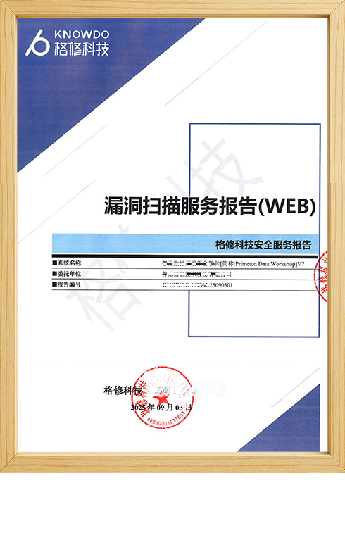 漏洞扫描服务报告封面样张
